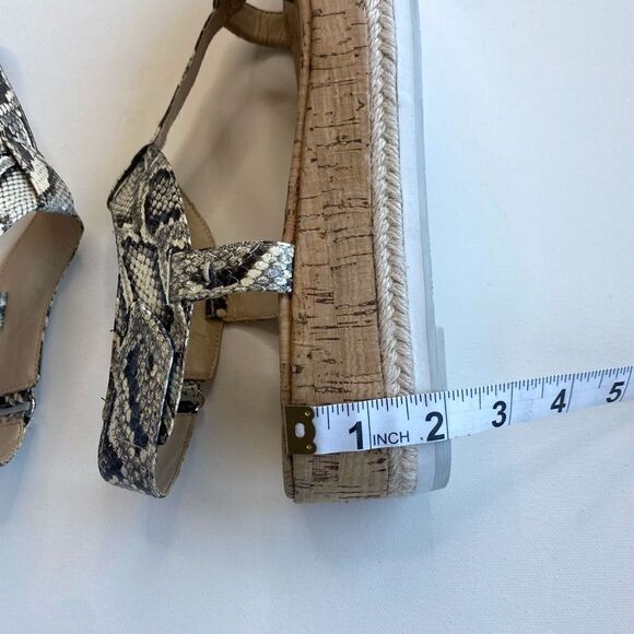 New PELLE MODA PILAR Platform Size 8.5 Snakeskin Straps Sandals NWOB - Picture 7 of 13